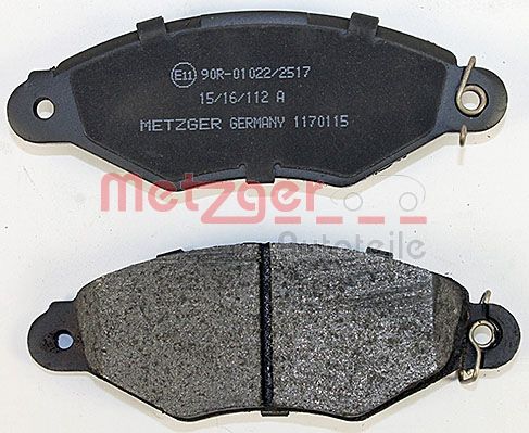 METZGER 1170115 GREENPARTS Bremsbelagsatz, Scheibenbremse